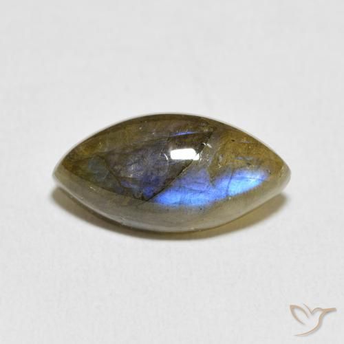 5.25ct Natural Multicolor Labradorita, Marquesa, Translúcido