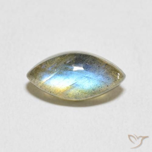 2.45ct Natural Multicolor Labradorita, Marquesa, Translúcido