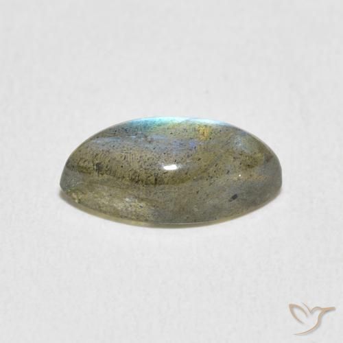 Labradorita Multicolor natural de 2.45 ct, Marquesa, Translúcido