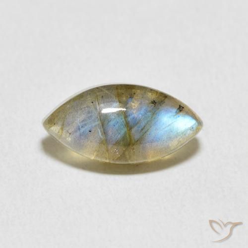 2.62ct Natural Multicolor Labradorita, Marquesa, Translúcido