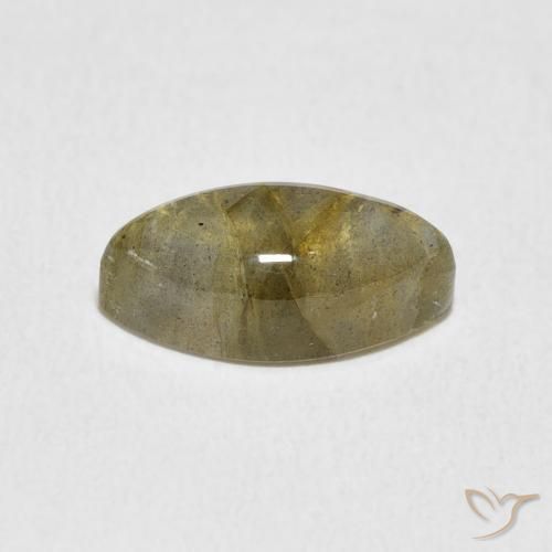 Labradorita Multicolor natural de 2.62 ct, Marquesa, Translúcido