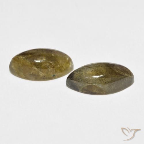 Gemas de Labradorita Multicolor natural de 7.13 ct, Marquesa, Translúcido