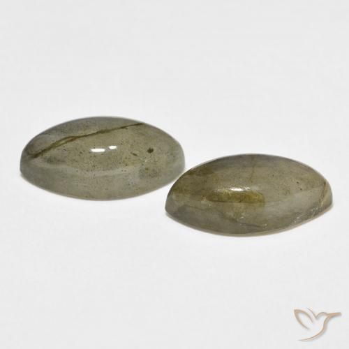 Gemas de Labradorita Multicolor natural de 7.38 ct, Marquesa, Translúcido