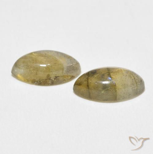 Gemas de Labradorita Multicolor natural de 2.83 ct, Marquesa, Translúcido