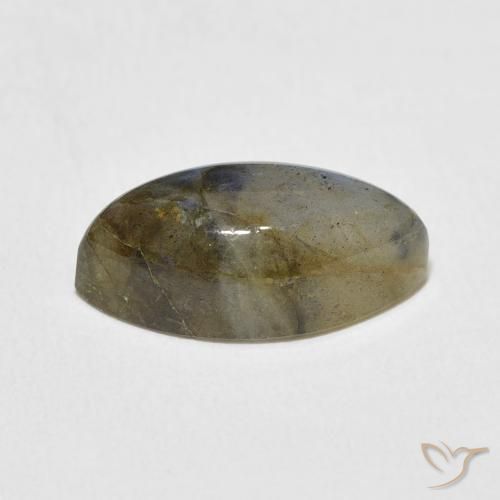 Labradorita Multicolor natural de 5.48 ct, Marquesa, Translúcido