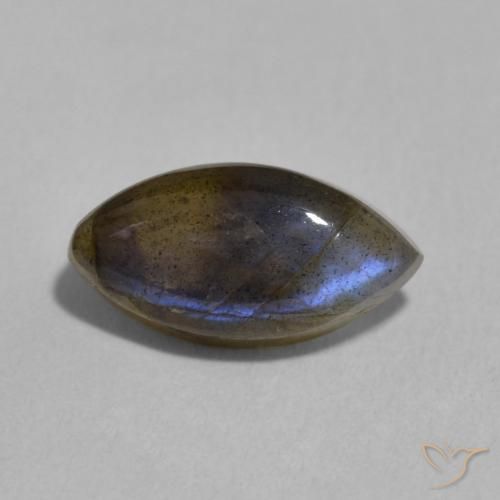 2.25ct Natural Multicolor Labradorita, Marquesa, Translúcido