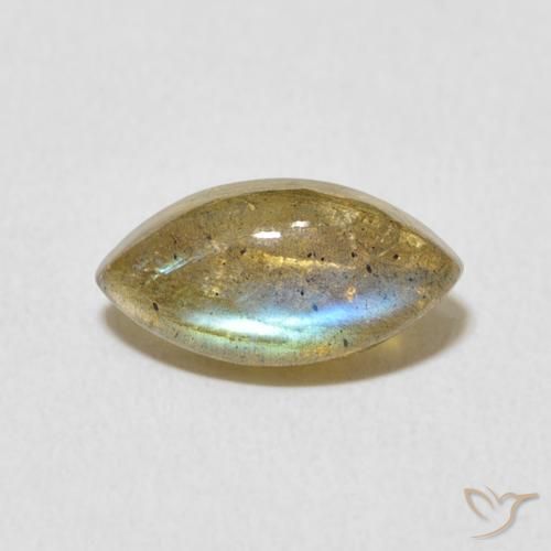 2.23ct Natural Multicolor Labradorita, Marquesa, Translúcido