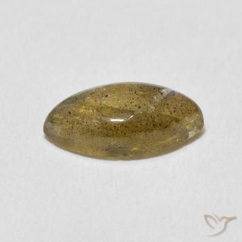 Labradorita Multicolor natural de 2.23 ct, Marquesa, Translúcido