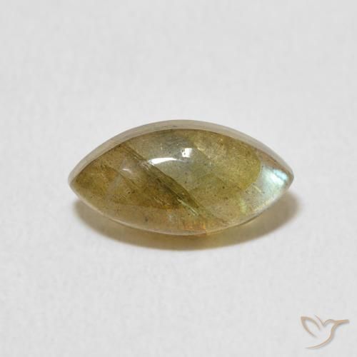 1.45ct Natural Multicolor Labradorita, Marquesa, Translúcido