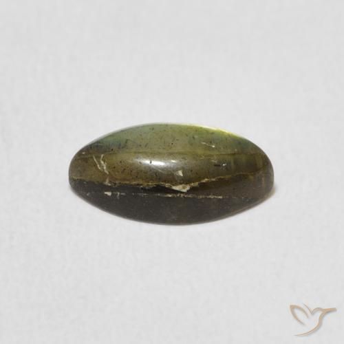 Labradorita Multicolor natural de 1.41 ct, Marquesa, Translúcido