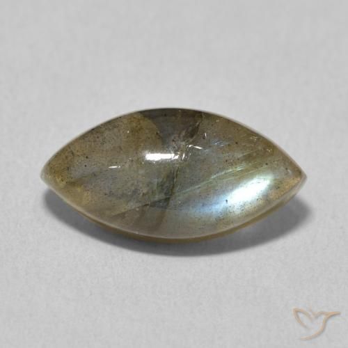 5.19ct Natural Multicolor Labradorita, Marquesa, Translúcido