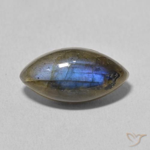 5.25ct Natural Multicolor Labradorita, Marquesa, Translúcido