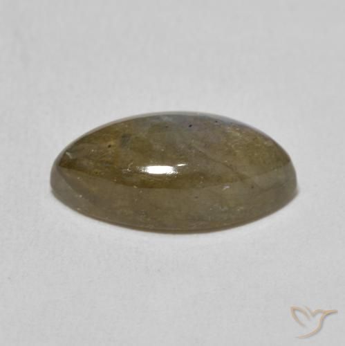Labradorita Multicolor natural de 5.13 ct, Marquesa, Translúcido