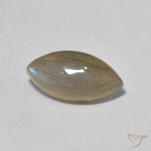 Labradorita Multicolor natural de 2.39 ct, Marquesa, Translúcido