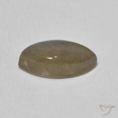 Labradorita Multicolor natural de 2.39 ct, Marquesa, Translúcido