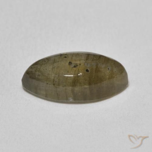 Labradorita Multicolor natural de 3.61 ct, Marquesa, Translúcido