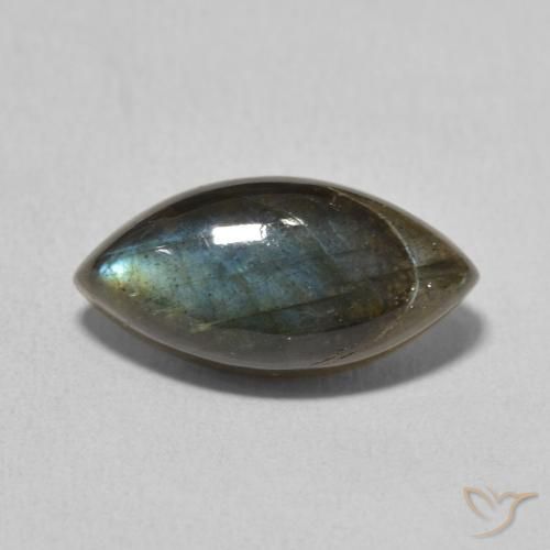 5.02ct Natural Multicolor Labradorita, Marquesa, Translúcido