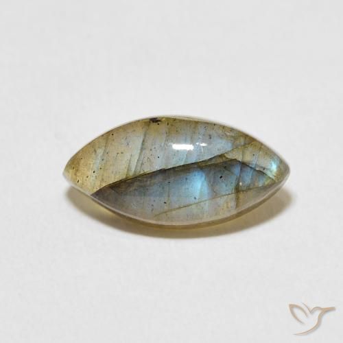 3.58ct Natural Multicolor Labradorita, Marquesa, Translúcido
