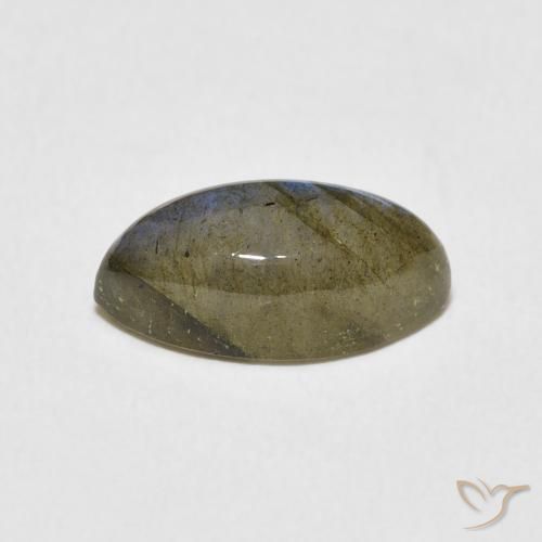 Labradorita Multicolor natural de 3.96 ct, Marquesa, Translúcido