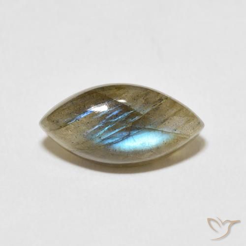 5.51ct Natural Multicolor Labradorita, Marquesa, Translúcido