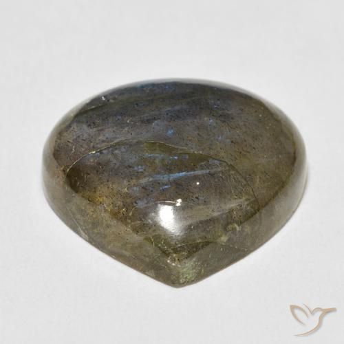 Labradorita Multicolor natural de 22.02 ct, En forma de pera, Translúcido