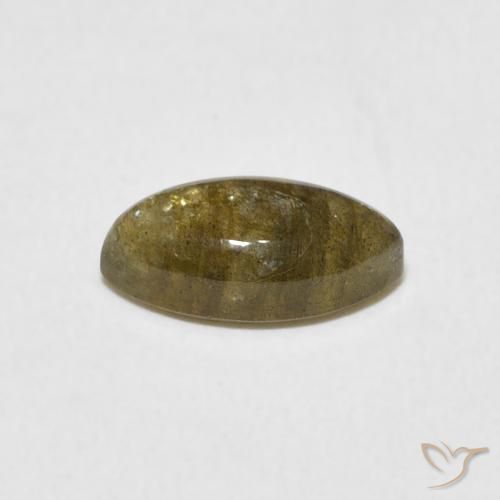 Labradorita Multicolor natural de 1.31 ct, Marquesa, Translúcido