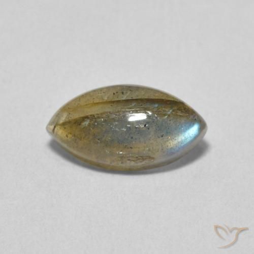 1.43ct Natural Multicolor Labradorita, Marquesa, Translúcido