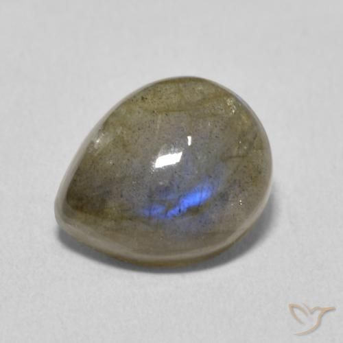 3.62ct Natural Multicolor Labradorita, En forma de pera, Translúcido