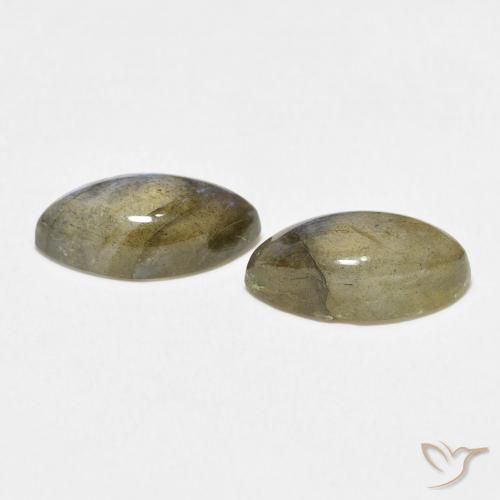Gemas de Labradorita Multicolor natural de 4.70 ct, Marquesa, Translúcido