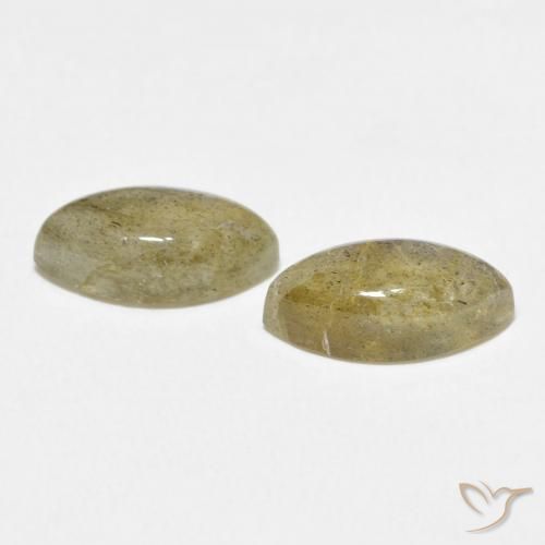 Gemas de Labradorita Multicolor natural de 4.96 ct, Marquesa, Translúcido