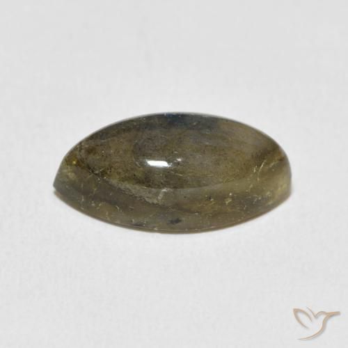 Labradorita Multicolor natural de 5.45 ct, Marquesa, Translúcido