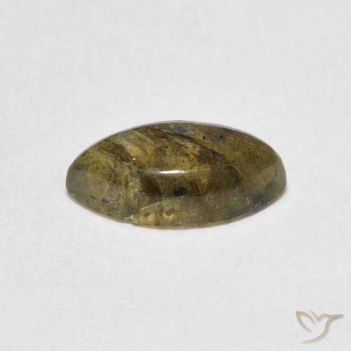 Labradorita Multicolor natural de 1.37 ct, Marquesa, Translúcido