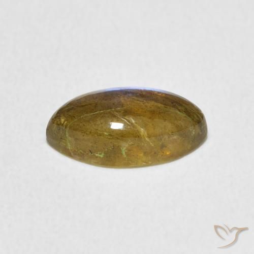 Labradorita Multicolor natural de 1.44 ct, Marquesa, Translúcido