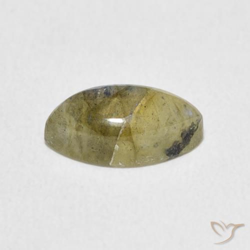 Labradorita Multicolor natural de 1.59 ct, Marquesa, Translúcido