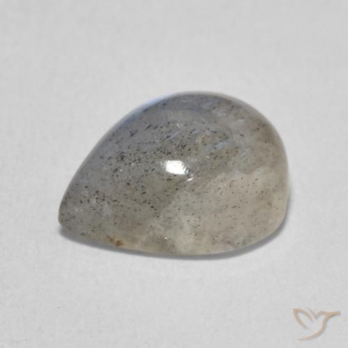 Labradorita Multicolor natural de 3.65 ct, En forma de pera, Translúcido