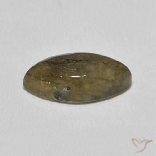 Labradorita Multicolor natural de 3.31 ct, Marquesa, Translúcido