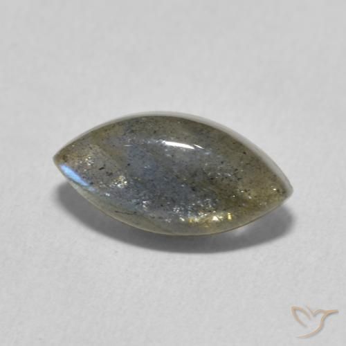 Labradorita Multicolor natural de 2.51 ct, Marquesa, Translúcido
