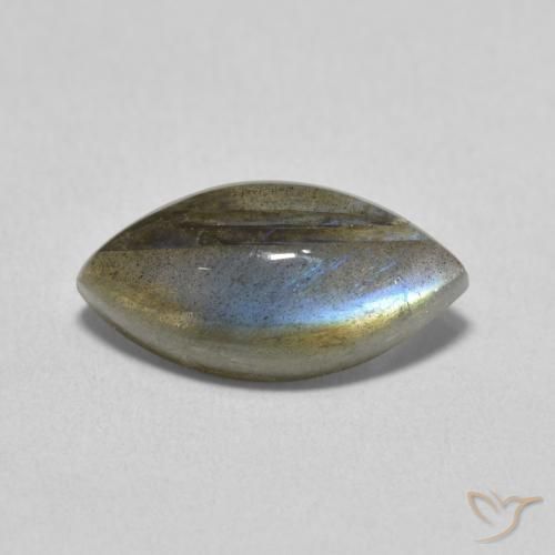 3.78ct Natural Multicolor labradorita, Marquesa, Translúcido