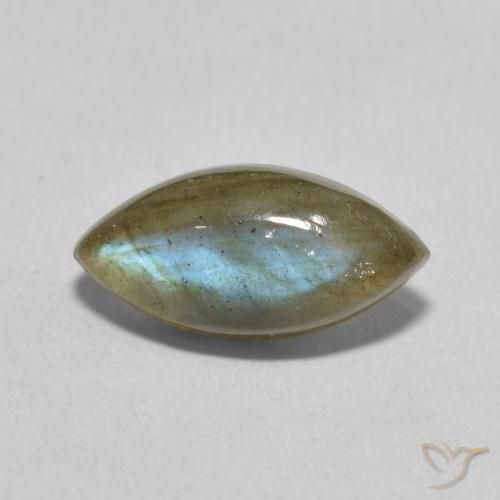 3.30ct Natural Multicolor Labradorita, Marquesa, Translúcido