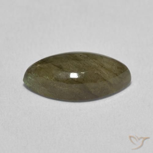 Labradorita Multicolor natural de 3.30 ct, Marquesa, Translúcido