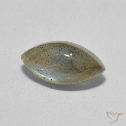 Labradorita Multicolor natural de 2.35 ct, Marquesa, Translúcido