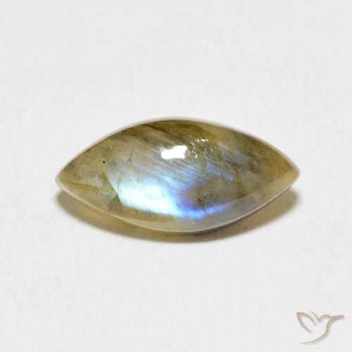 4.70ct Natural Multicolor labradorita, Marquesa, Translúcido