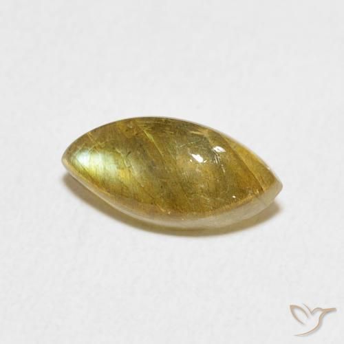 Labradorita Multicolor natural de 1.91 ct, Marquesa, Translúcido