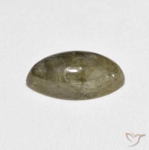 Labradorita Multicolor natural de 5.28 ct, Marquesa, Translúcido