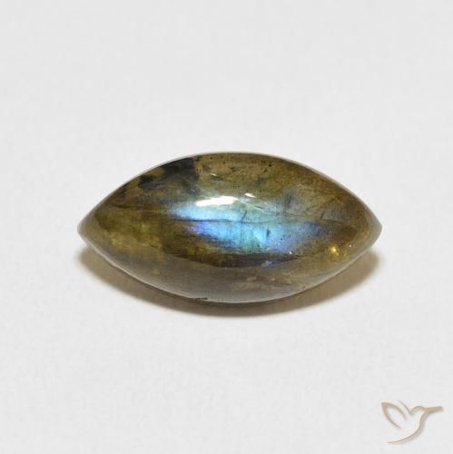 5.18ct Natural Multicolor labradorita, Marquesa, Translúcido