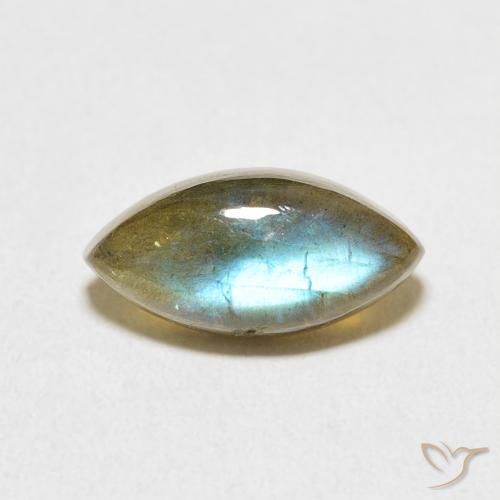 3.99ct Natural Multicolor labradorita, Marquesa, Translúcido