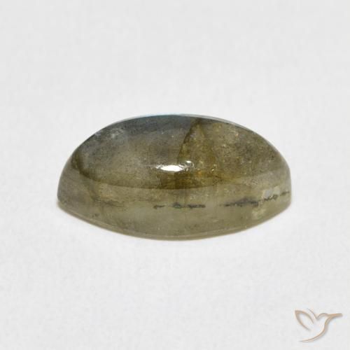 Labradorita Multicolor natural de 4.20 ct, Marquesa, Translúcido
