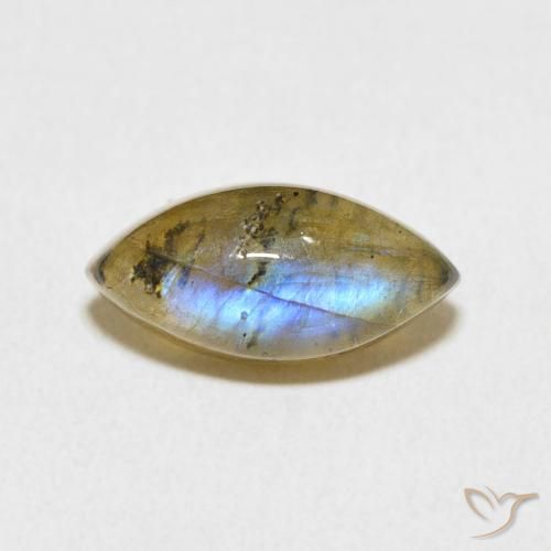 3.64ct Natural Multicolor Labradorita, Marquesa, Translúcido