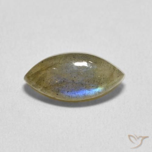 2.55ct Natural Multicolor Labradorita, Marquesa, Translúcido