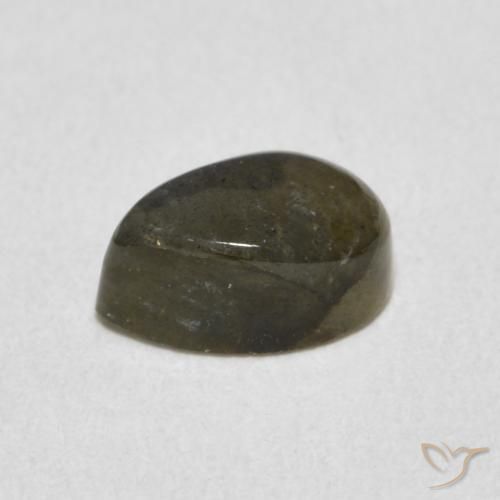 Labradorita Multicolor natural de 1.18 ct, En forma de pera, Translúcido